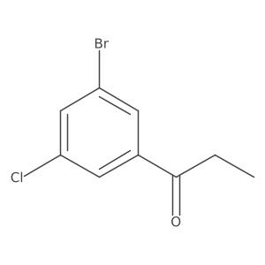 1-(3-Bromo-5-chlorophenyl)propan-1-one Structure
