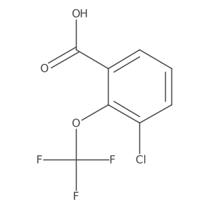 3-Chloro-2-(trifluoromethoxy)benzoic acid Structure
