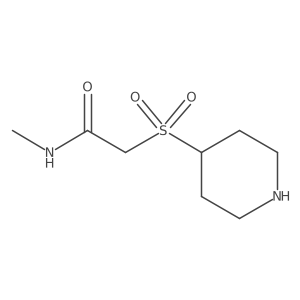 N-methyl-2-(4-piperidylsulfonyl)acetamide Structure