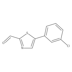 5-(3-Chlorophenyl)thiazole-2-carbaldehyde Structure