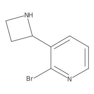 3-(Azetidin-2-yl)-2-bromopyridine结构式