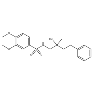 N-(2-hydroxy-2-methyl-4-phenylbutyl)-3,4-dimethoxybenzenesulfonamide结构式