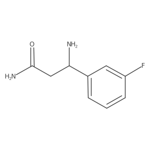 (3S)-3-amino-3-(3-fluorophenyl)propanamide Structure