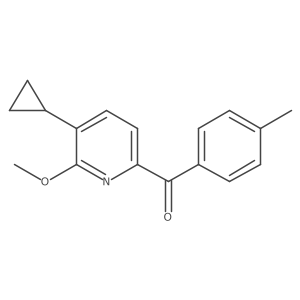 (5-Cyclopropyl-6-methoxypyridin-2-yl)(p-tolyl)methanone结构式
