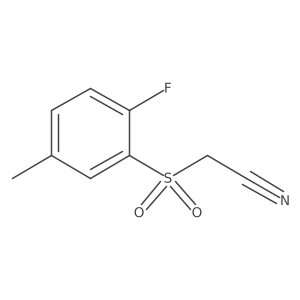 [(2-Fluoro-5-methylphenyl)sulfonyl]acetonitrile Structure