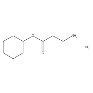 Cyclohexyl 3-aminopropanoate hydrochloride Structure