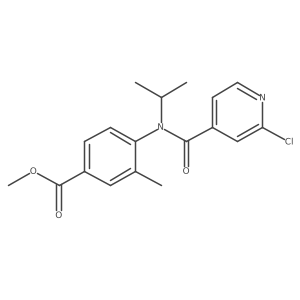 methyl 3-methyl-4-[N-(propan-2-yl)2-chloropyridine-4-amido]benzoate Structure