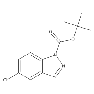 tert-Butyl 5-chloro-1H-indazole-1-carboxylate结构式