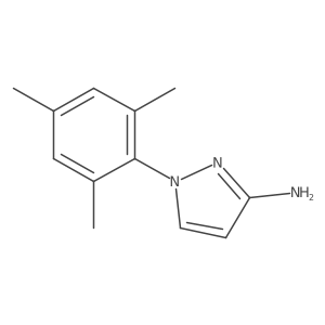 1-(2,4,6-Trimethylphenyl)-1H-pyrazol-3-amine结构式