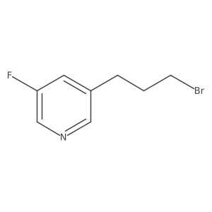 3-(3-Bromopropyl)-5-fluoropyridine Structure