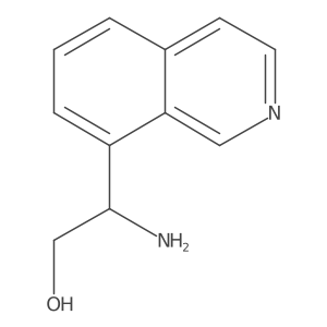 (r)-2-Amino-2-(isoquinolin-8-yl)ethanol Structure