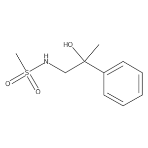 N-(2-hydroxy-2-phenylpropyl)methanesulfonamide结构式