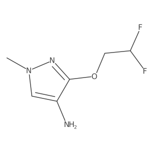 3-(2,2-difluoroethoxy)-1-methyl-1H-pyrazol-4-amine Structure