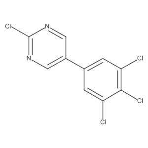 2-Chloro-5-(3,4,5-trichlorophenyl)pyrimidine Structure