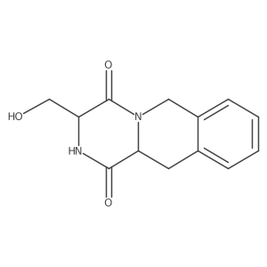 (3S,11AS)-3-(Hydroxymethyl)-11,11a-dihydro-2H-pyrazino[1,2-b]isoquinoline-1,4(3H,6H)-dione结构式
