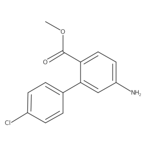Methyl 5-amino-4'-chloro-[1,1'-biphenyl]-2-carboxylate Structure