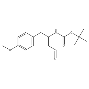 N-Boc-(+/-)-amino-4-methoxyphenylbutanal Structure