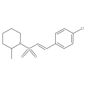1-[2-(4-Chlorophenyl)ethenesulfonyl]-2-methylpiperidine Structure