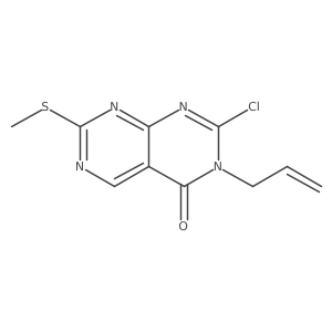 2-Chloro-7-methylsulfanyl-3-prop-2-enylpyrimido[4,5-d]pyrimidin-4-one Structure