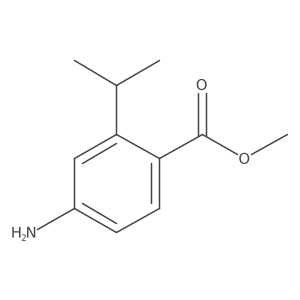Methyl 4-amino-2-isopropylbenzoate结构式