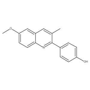 4-(6-Methoxy-3-methyl-2-quinolinyl)phenol结构式
