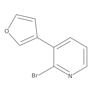 2-Bromo-3-(3-furanyl)pyridine Structure