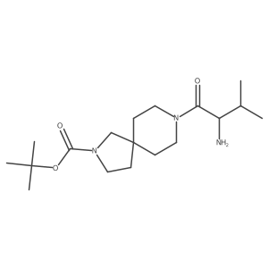 tert-Butyl 8-(2-amino-3-methylbutanoyl)-2,8-diazaspiro[4.5]decane-2-carboxylate Structure