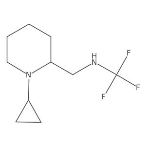 N-((1-cyclopropylpiperidin-2-yl)methyl)-1,1,1-trifluoromethanamine Structure