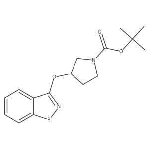 (R)-tert-butyl 3-(benzo[d]isothiazol-3-yloxy)pyrrolidine-1-carboxylate Structure