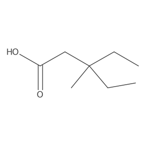 3-Ethyl-3-methylpentanoic acid结构式