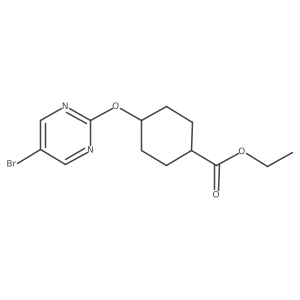 Ethyl 4-[(5-bromopyrimidin-2-yl)oxy]cyclohexanecarboxylate Structure