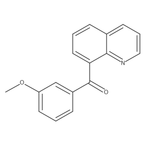 8-(3-Methoxybenzoyl)quinoline Structure