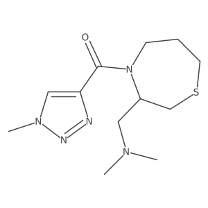 (3-((dimethylamino)methyl)-1,4-thiazepan-4-yl)(1-methyl-1H-1,2,3-triazol-4-yl)methanone Structure