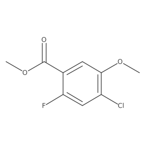 Methyl 4-chloro-2-fluoro-5-methoxybenzoate结构式
