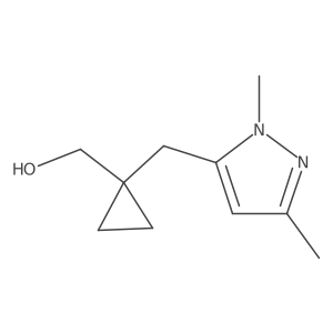 {1-[(1,3-Dimethyl-1h-pyrazol-5-yl)methyl]cyclopropyl}methanol Structure