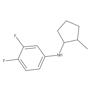 3,4-difluoro-N-(2-methylcyclopentyl)aniline结构式