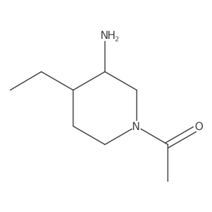 1-(3-Amino-4-ethylpiperidin-1-yl)ethan-1-one结构式