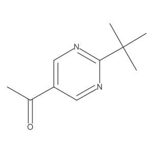 1-(2-(tert-Butyl)pyrimidin-5-yl)ethan-1-one结构式