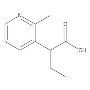 2-(2-Methylpyridin-3-yl)butanoic acid Structure