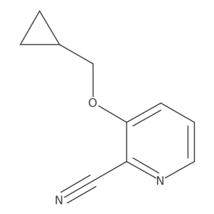 3-(Cyclopropylmethoxy)picolinonitrile结构式