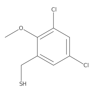 (3,5-Dichloro-2-methoxyphenyl)methanethiol Structure