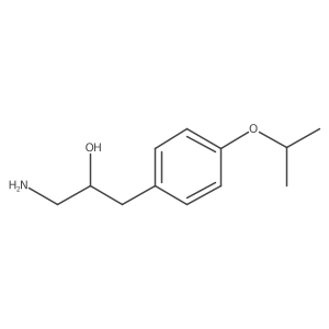 1-Amino-3-[4-(propan-2-yloxy)phenyl]propan-2-ol结构式
