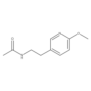 N-[2-(6-Methoxy-3-pyridinyl)ethyl]acetamide Structure