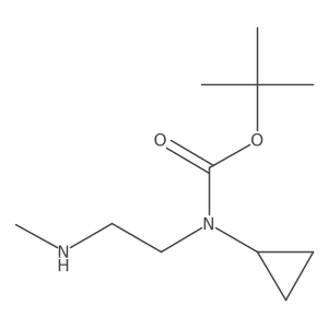 tert-butyl N-cyclopropyl-N-[2-(methylamino)ethyl]carbamate Structure