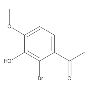 1-(2-Bromo-3-hydroxy-4-methoxyphenyl)ethan-1-one Structure