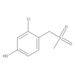 3-Chloro-4-[(methylsulfonyl)methyl]phenol结构式