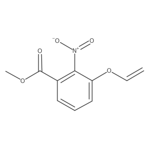 Methyl 2-nitro-3-(vinyloxy)benzoate结构式