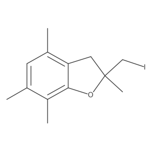 2-(Iodomethyl)-2,4,6,7-tetramethyl-2,3-dihydro-1-benzofuran Structure