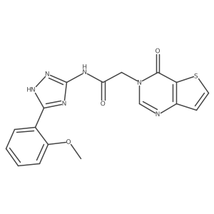 N-[3-(2-methoxyphenyl)-1H-1,2,4-triazol-5-yl]-2-(4-oxothieno[3,2-d]pyrimidin-3(4H)-yl)acetamide Structure