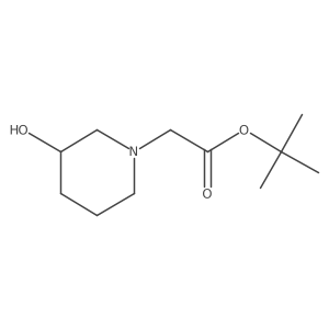 3S-(3-Hydroxy-piperidin-1-yl)-acetic acid tert-butyl ester Structure